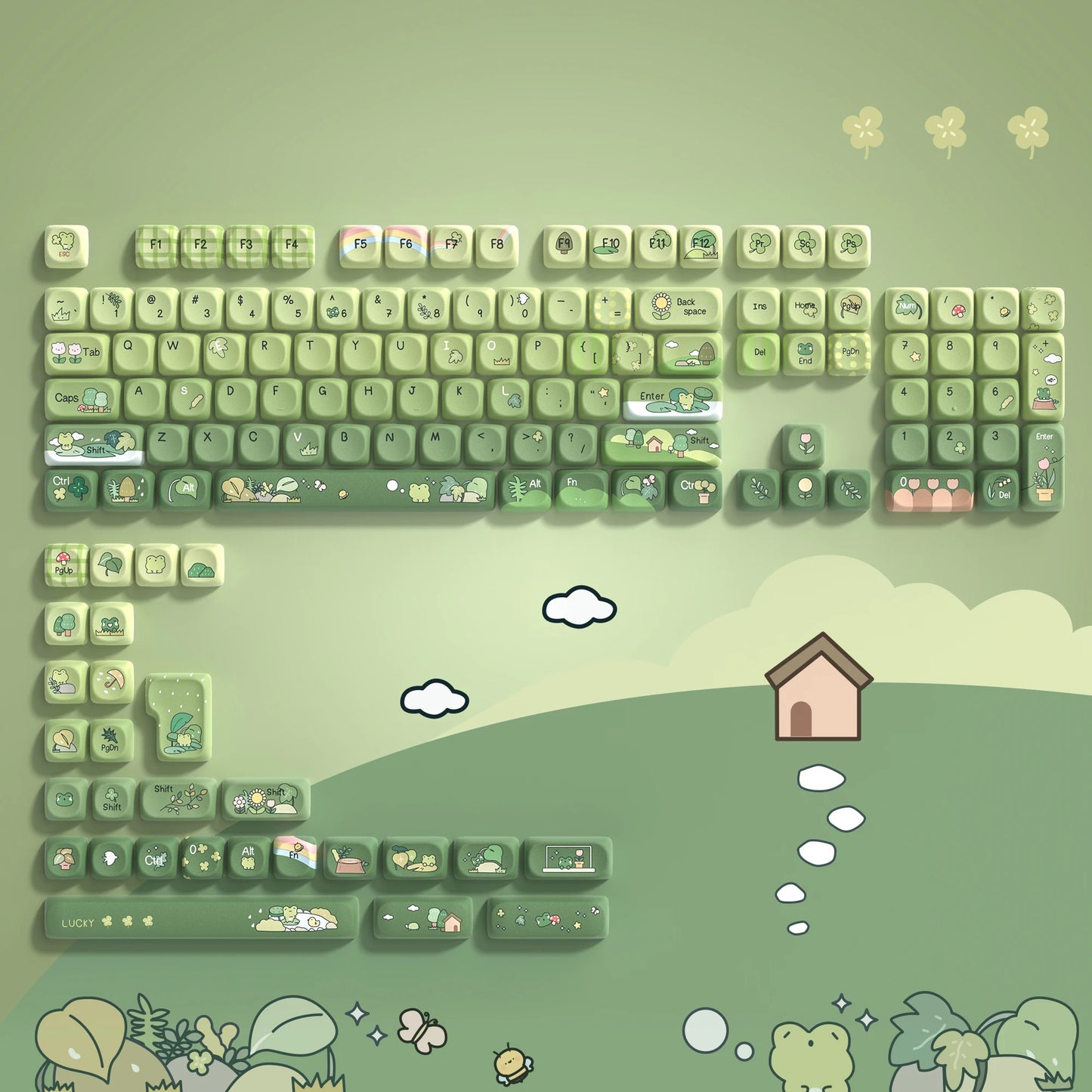 130 Keys Dark Rose MOA Profile PBT Keycaps Dye Sub Customs Key caps for 61/87/104 Cherry MX Switch Gaming Mechanical Keyboard