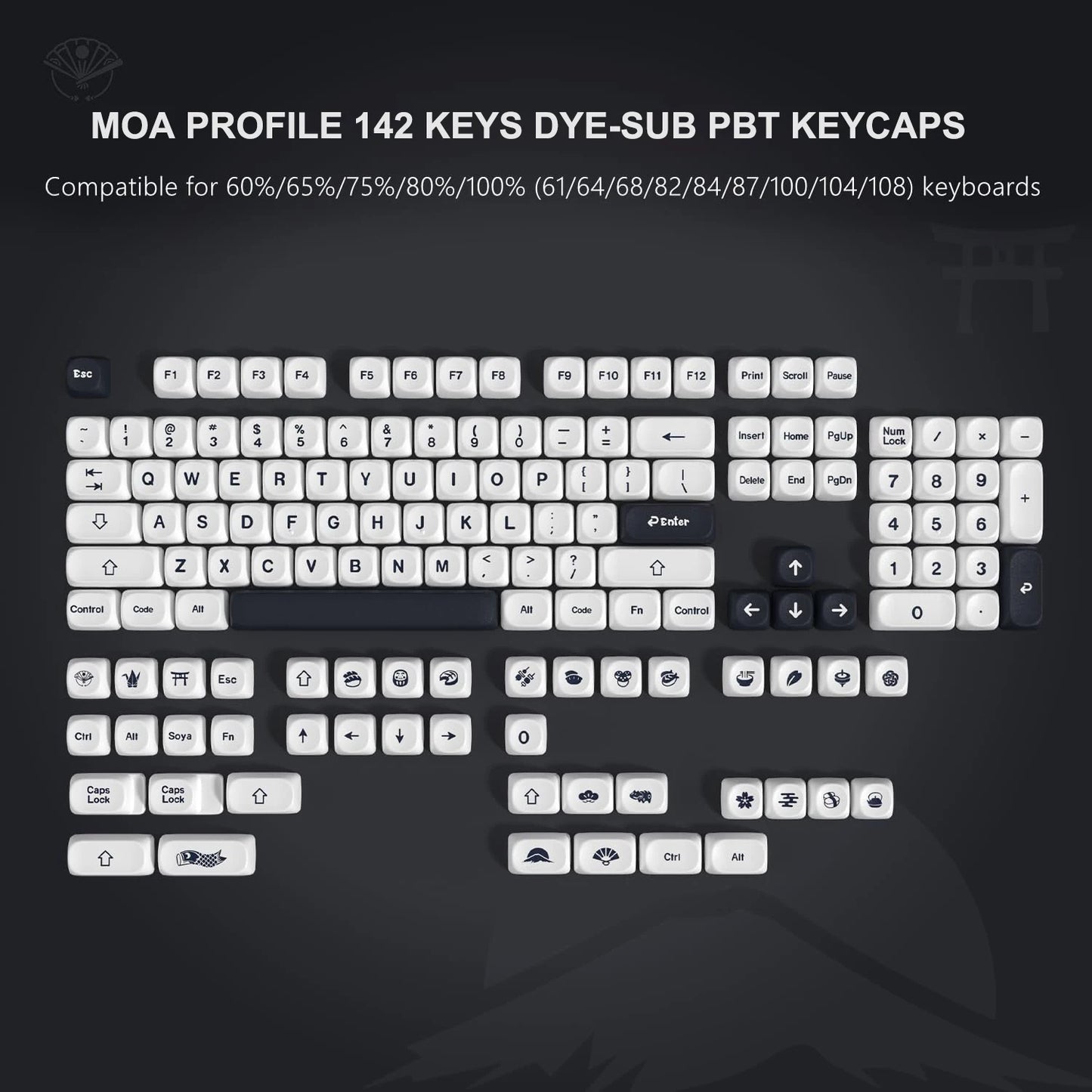 130 Keys Dark Rose MOA Profile PBT Keycaps Dye Sub Customs Key caps for 61/87/104 Cherry MX Switch Gaming Mechanical Keyboard