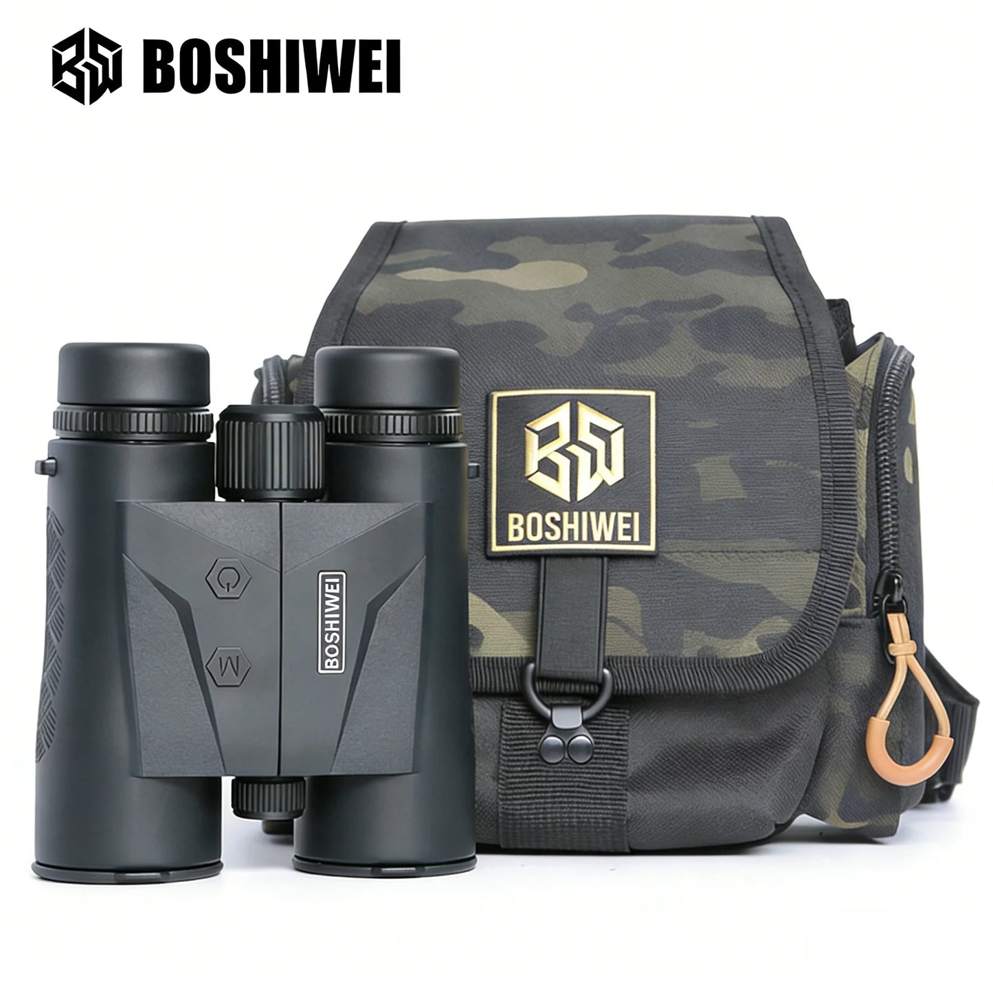 BOSHIWEI 10X42 Laser Rangefinder Binocular With ED Lens Telescope Magnesium Alloy Body Measuring Distance Up to 2400 Meters