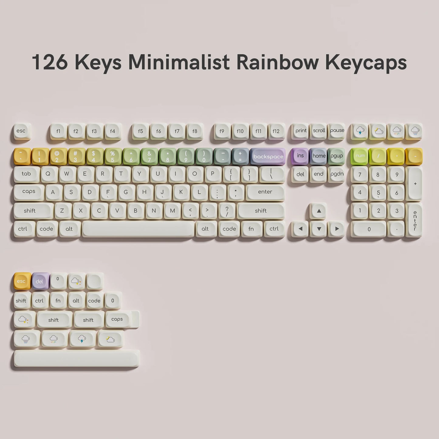 130 Keys Dark Rose MOA Profile PBT Keycaps Dye Sub Customs Key caps for 61/87/104 Cherry MX Switch Gaming Mechanical Keyboard